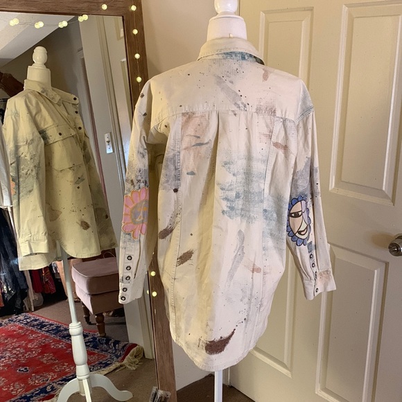 Free People Sunshine Fields Top/Oversized fit/ Sz S - Picture 9 of 16